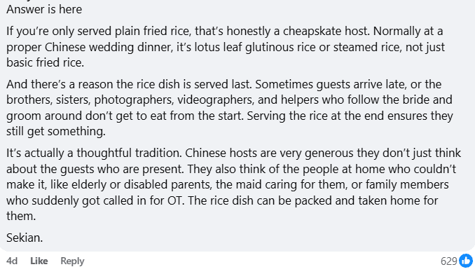 Comment on fried rice serve last (3)
