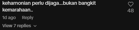 Comment on  Jalur Gemilang issue (2)