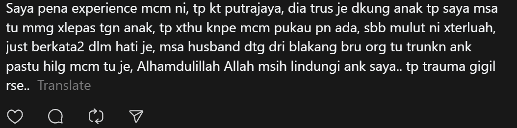 Comment on kid almost get kidnapped