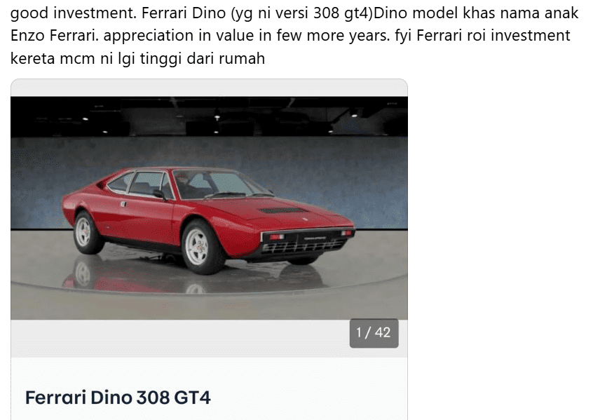 Comment on lifting Ferrari into tower (1)