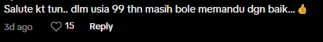 Comment on Mahathir driving (2)