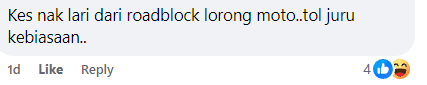 Comment on motor crossing toll booth (1)