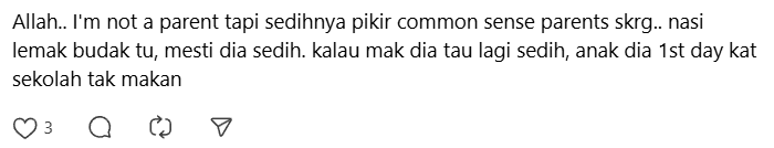 Comment on parent in school causing problem (2)