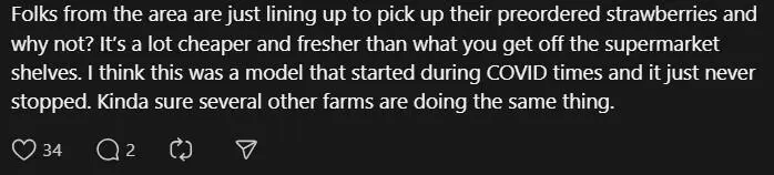 Comment on selling strawberry from luxury car (3)