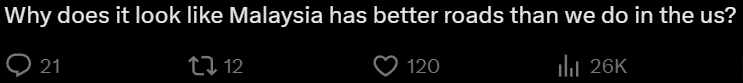 Comment on X on Malaysia road (1)