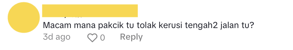 Comment03_Old M'sian Man Waits At Traffic Light While Seated In Wheelchair, Shocks Netizens