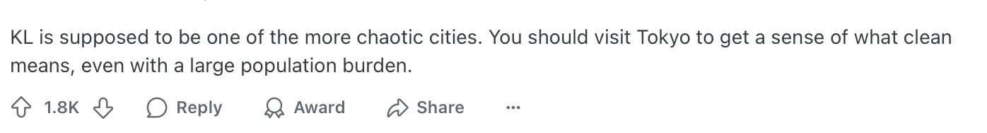 Comment04_Indian Tourist Feels 'Ashamed' After Visiting KL, Says It's Well-Organised With Clean Air & No Potholes