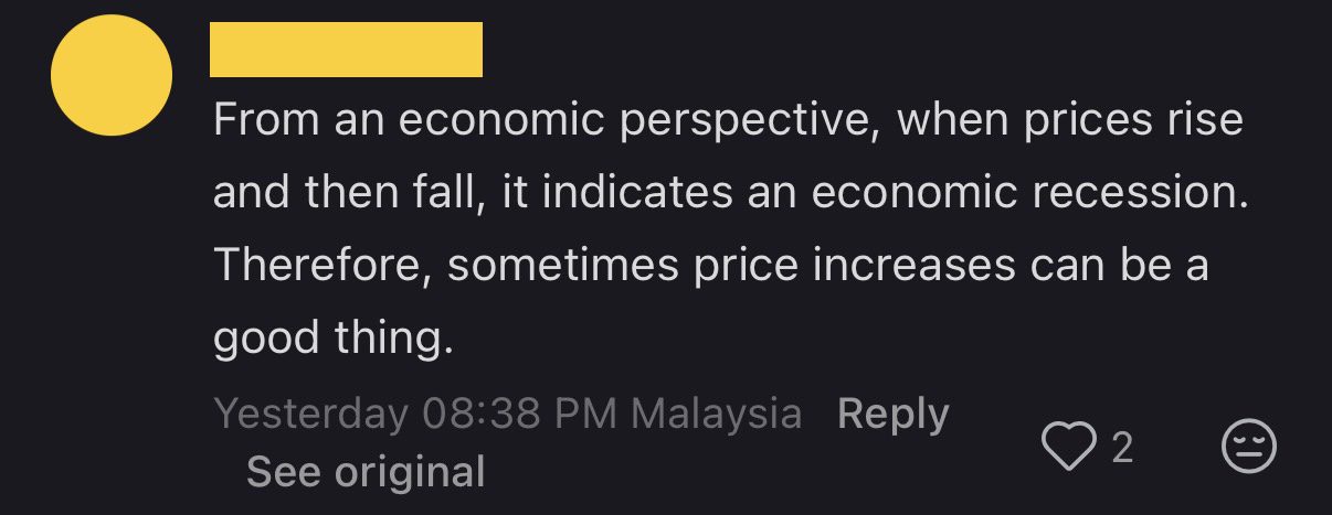Comment05_'Ringgit's So Strong, When Will Food Prices Drop?'