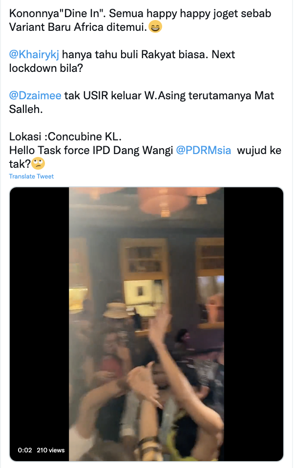 Cocktail bar owner compounded rm20,000 for violating phase 4 sops with wild party | weirdkaya