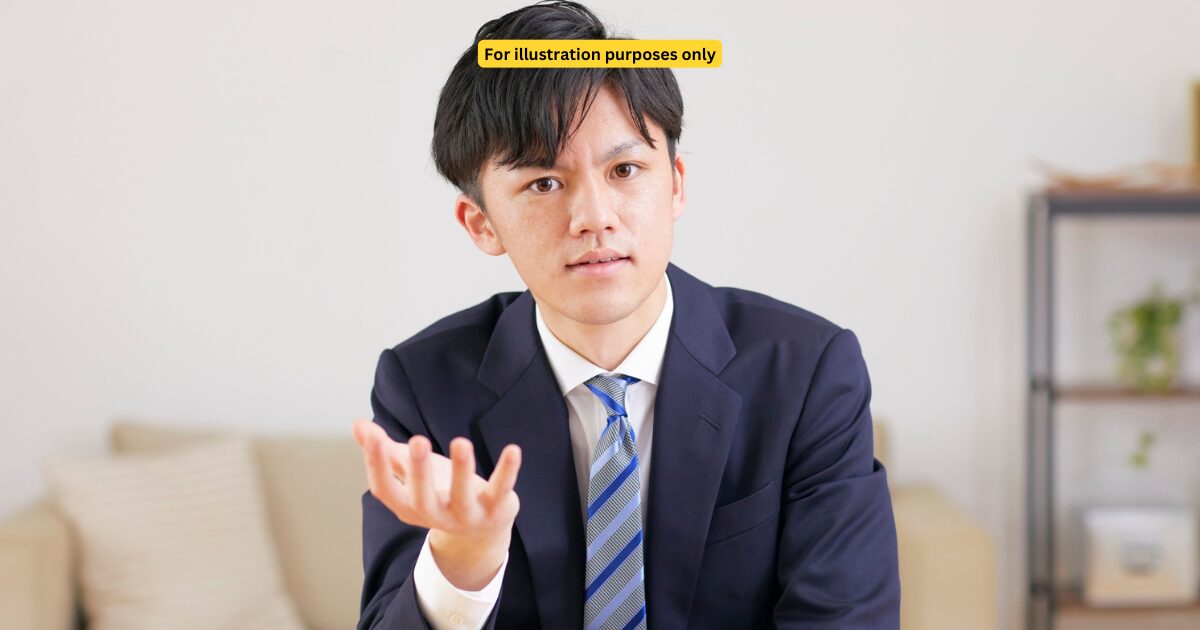 confused man in suits