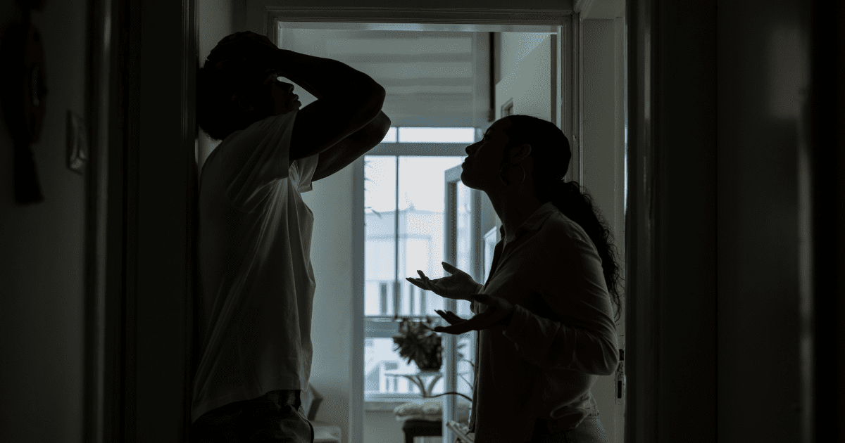 couple arguing 