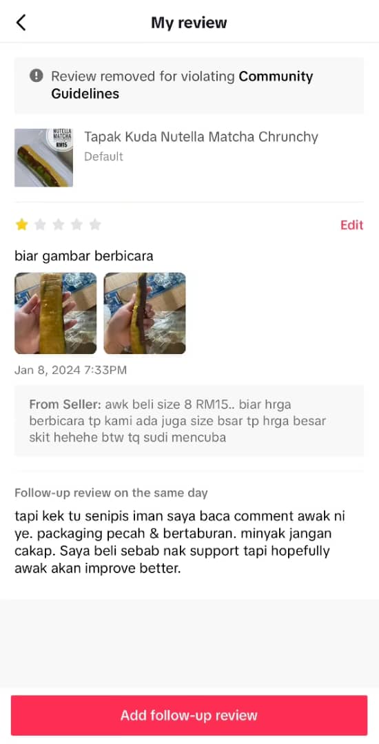 customer's feedback