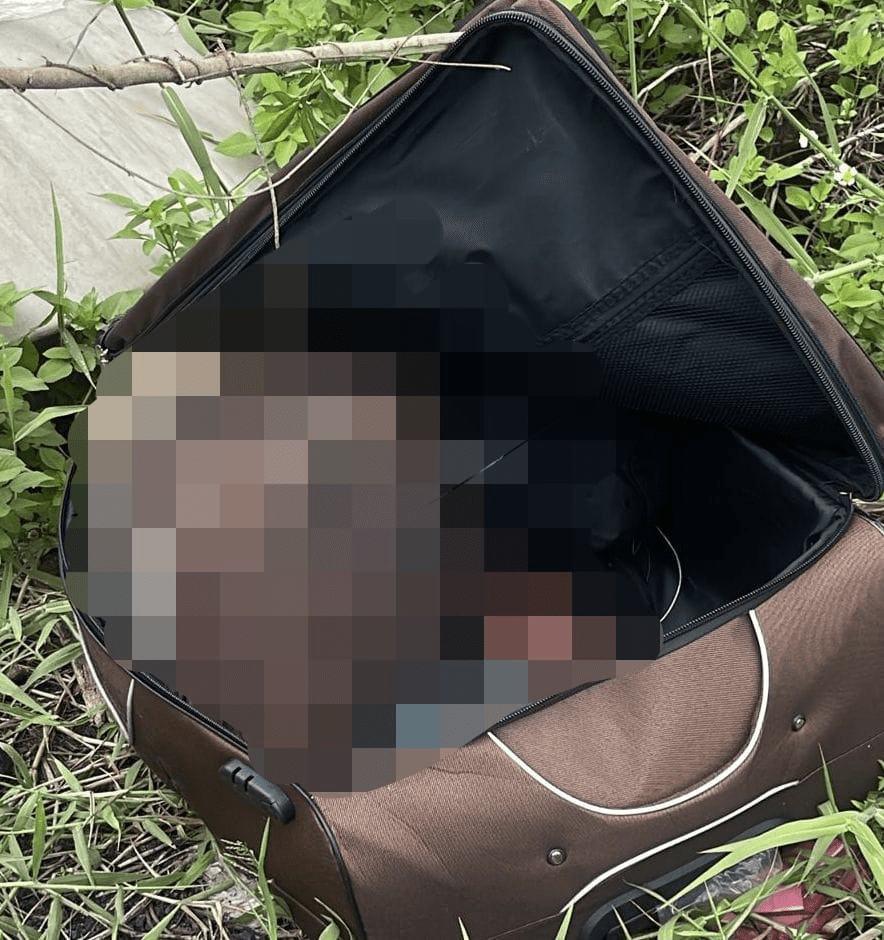 Daniel Lee's body inside suitcase