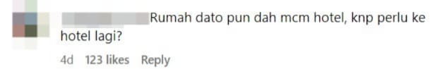 Dato Seri Vida Spends RM30K To Stay At KL Hotel Per Night, Netizens Divided