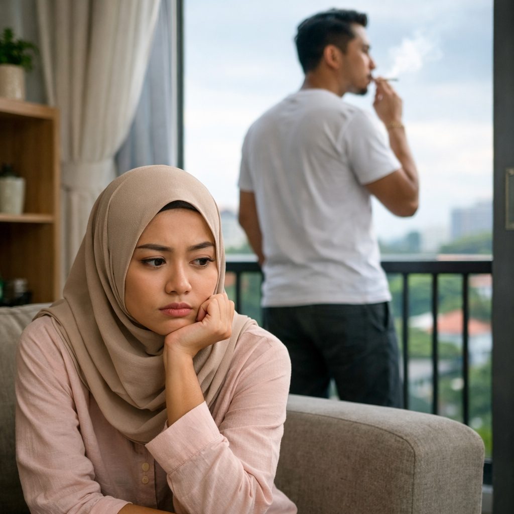 discover husband is a smoker