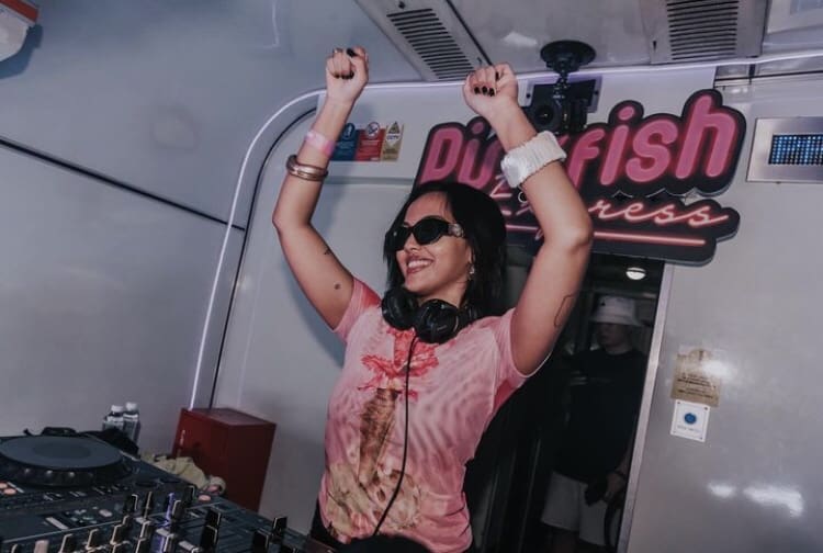 DJ at Pinkfish Express event
