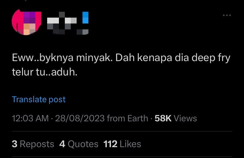 comment - M'sian Woman Sells Thai-Styled Omelette For RM13, Netizens Say It's Not Worth It & Too Oily