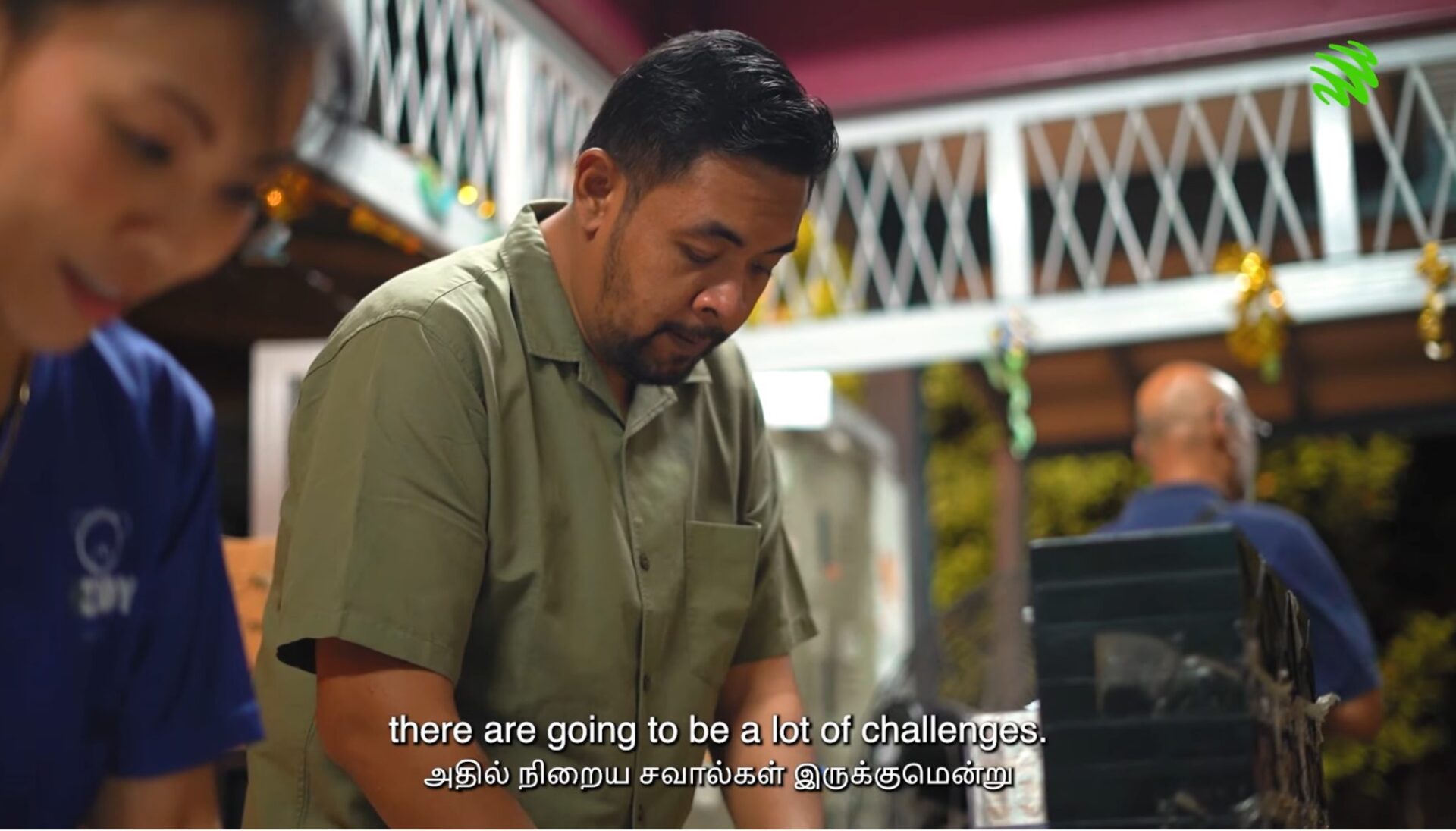 doctor arranging stuff on table
