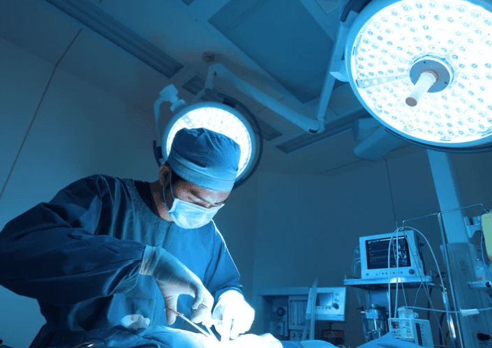 Doctor doing surgery procedure