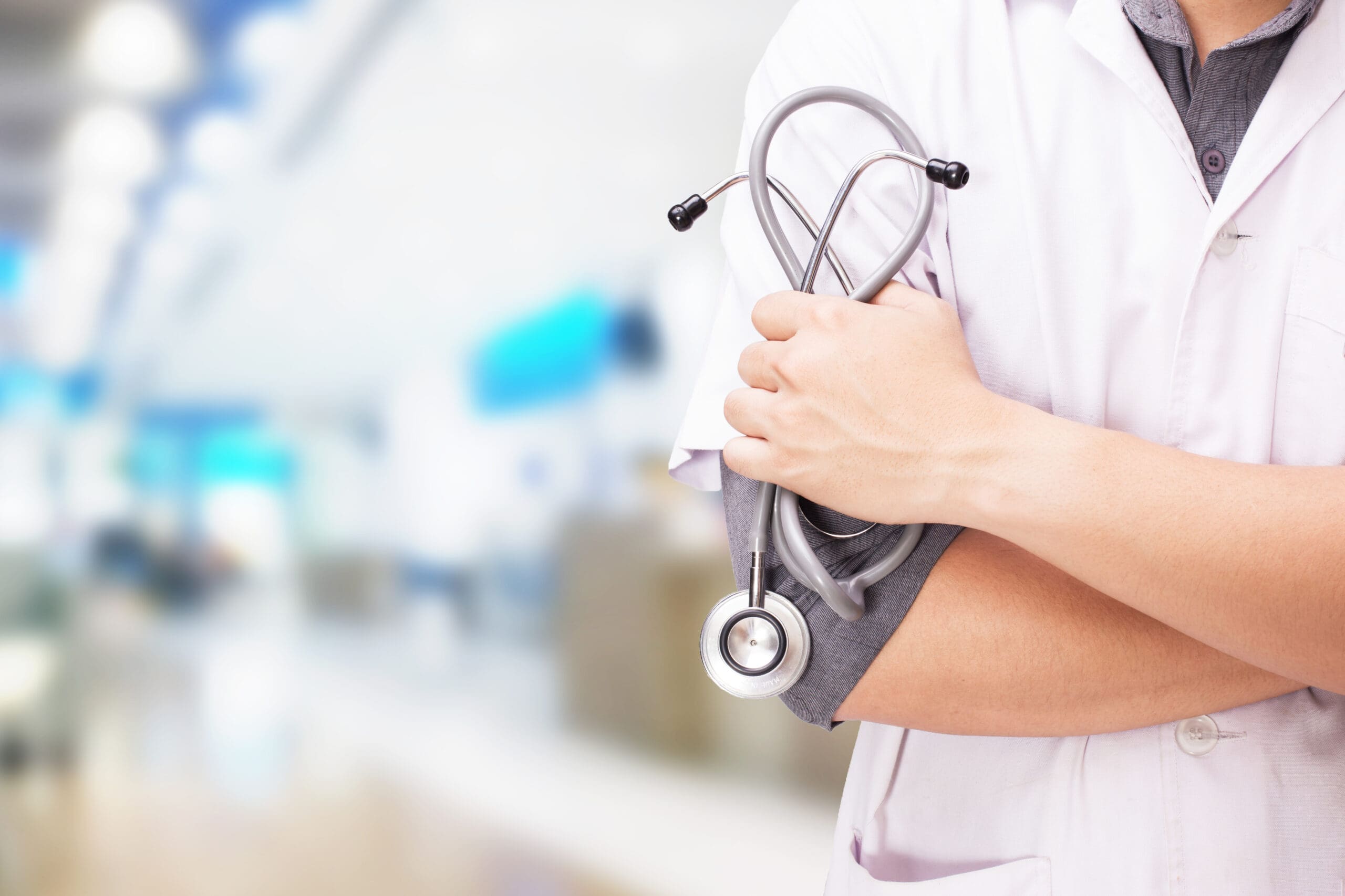 Doctor holding a stethoscope