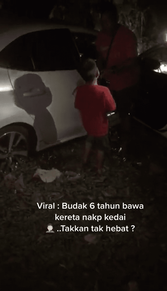 6 years old Malaysian boy who drove Toyota Vios being interrogated by the public.