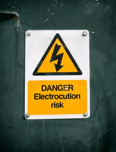 Electrocution sign