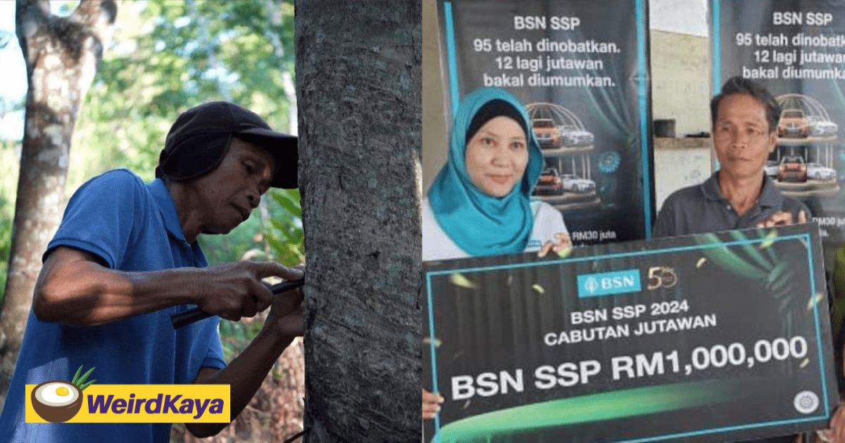 Ex-M'sian Rubber Tapper With RM500 Salary Becomes Millionaire After Winning Lucky Draw