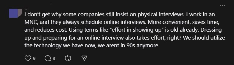 ‘You Should Be Ashamed!’ — M’sian Jobseeker Refuses Face-To-Face Interview Despite Living 12km Away & Snaps At Recruiter comment 2