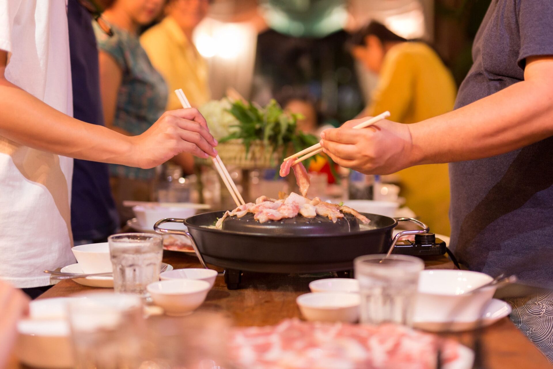 BBQ hotpot meal