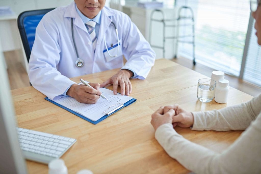 doctor with patient