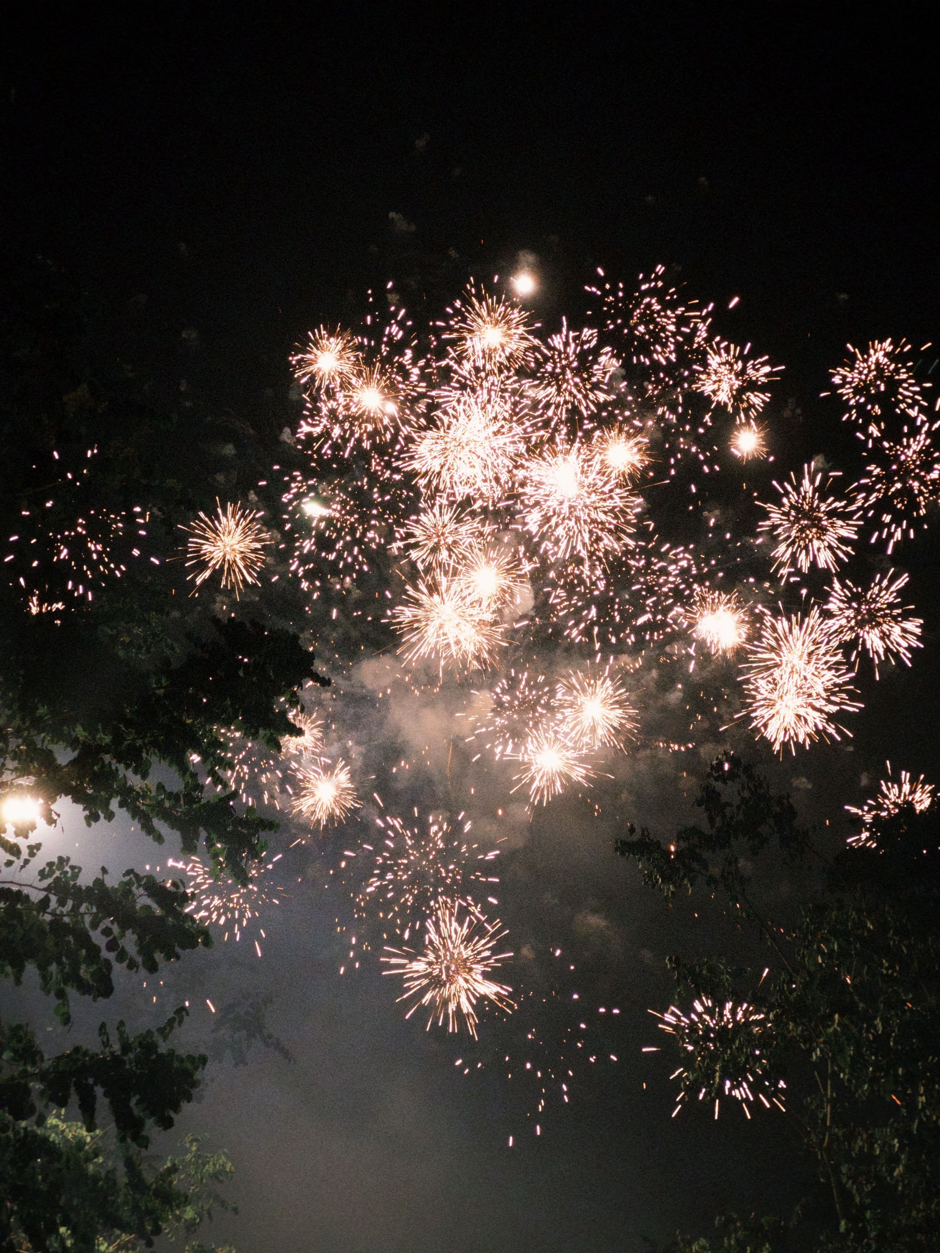Fireworks during Pai Ti Kong