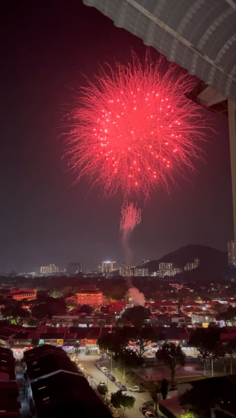 Fireworks in the sky Penang