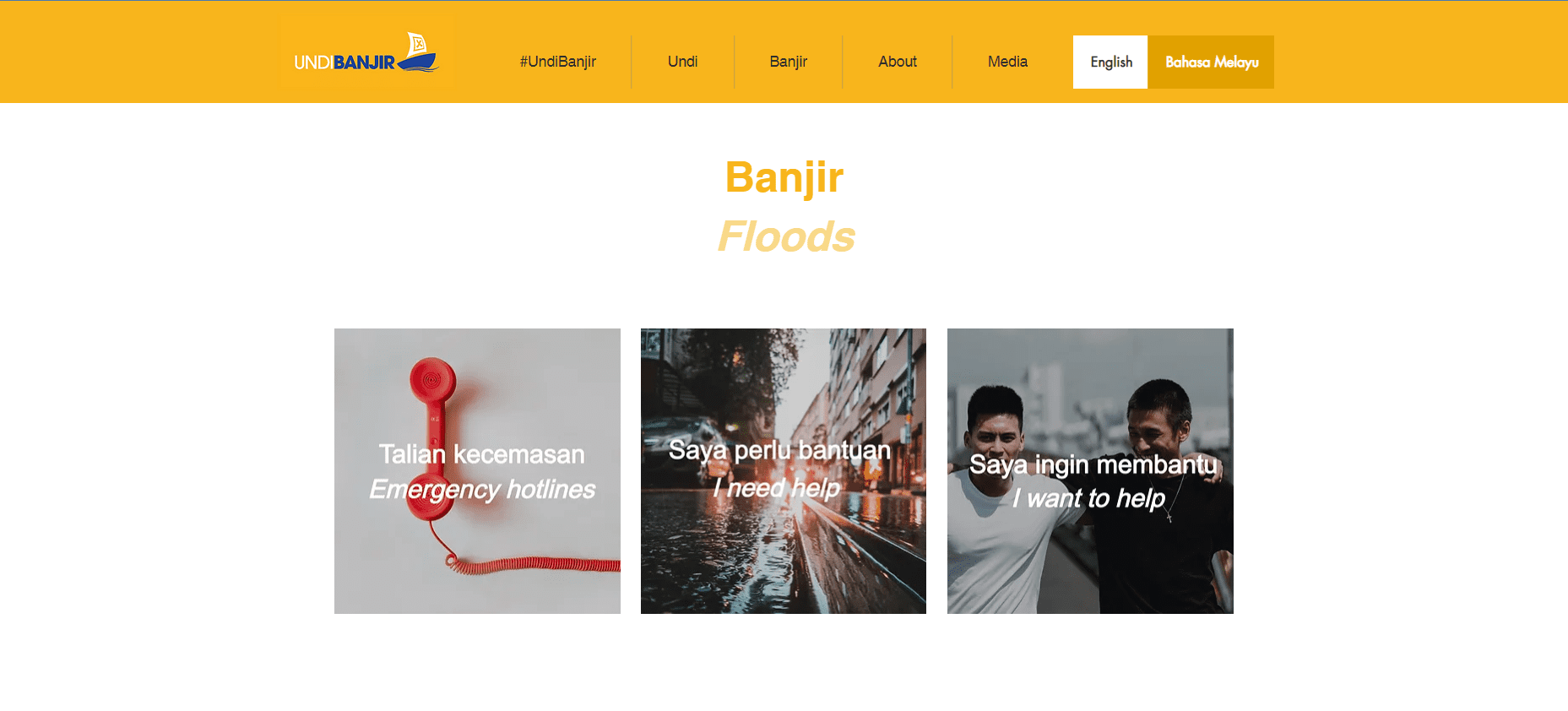 UndiBanjir website