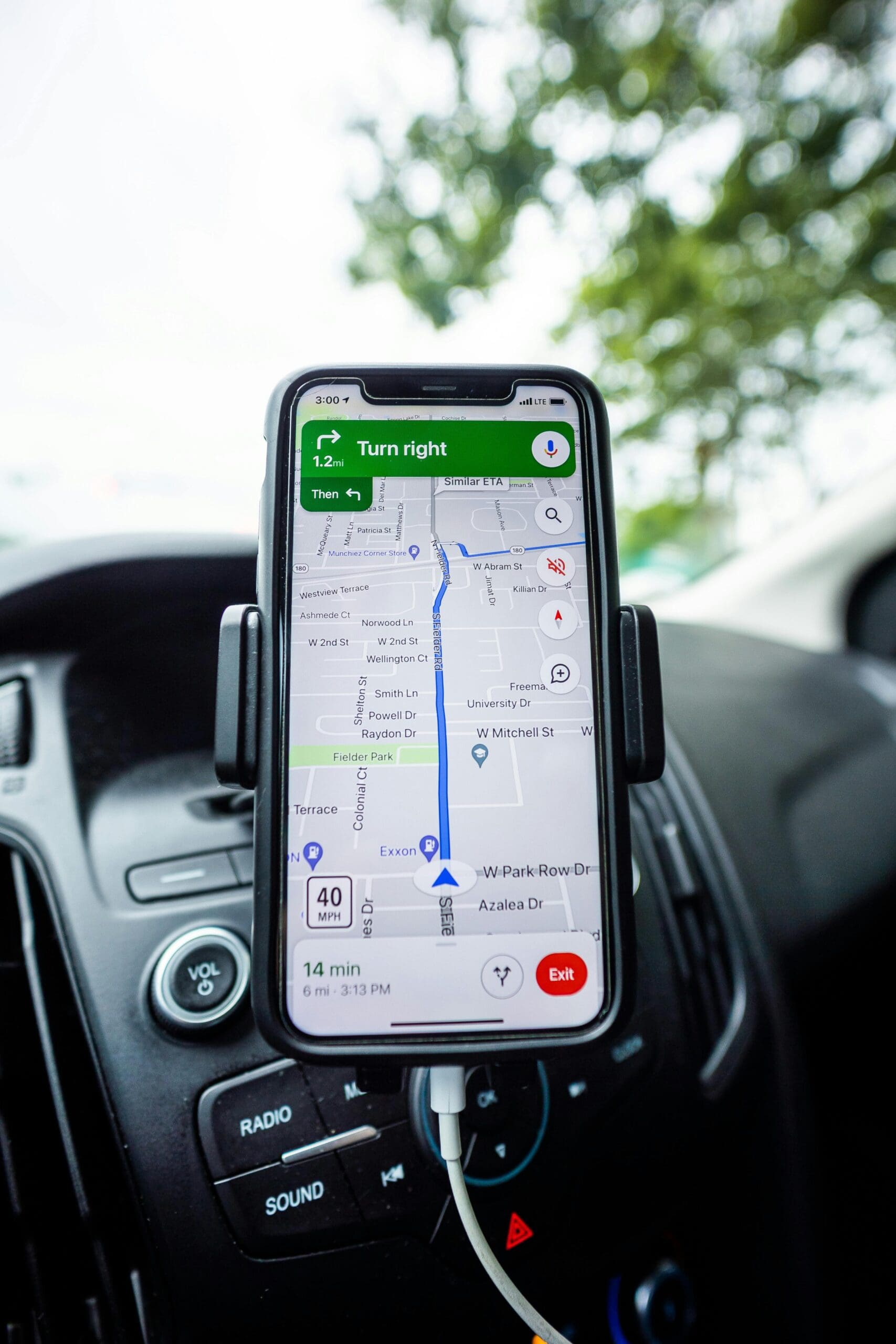 Google Maps app on the phone