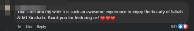 groom's comment