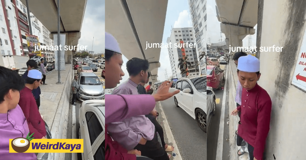 Group Of M'sians Brave Busy Roads & Narrow Walkways To Attend Friday Prayers In KL