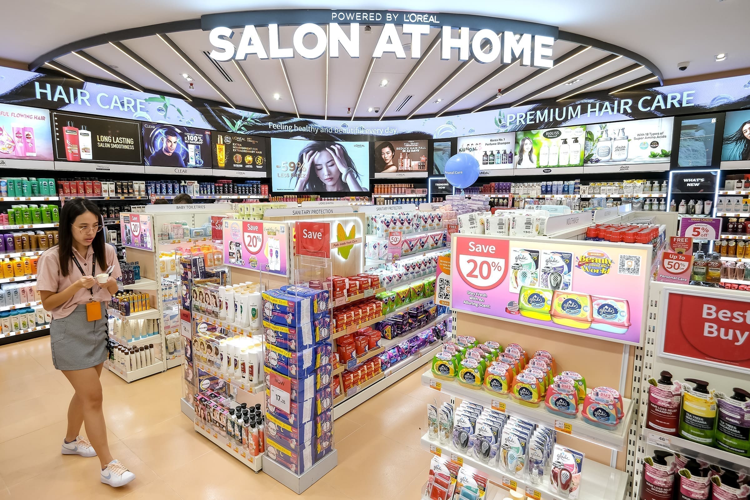 Guardian Malaysia's New Flagship Store at Mid Valley KL interior