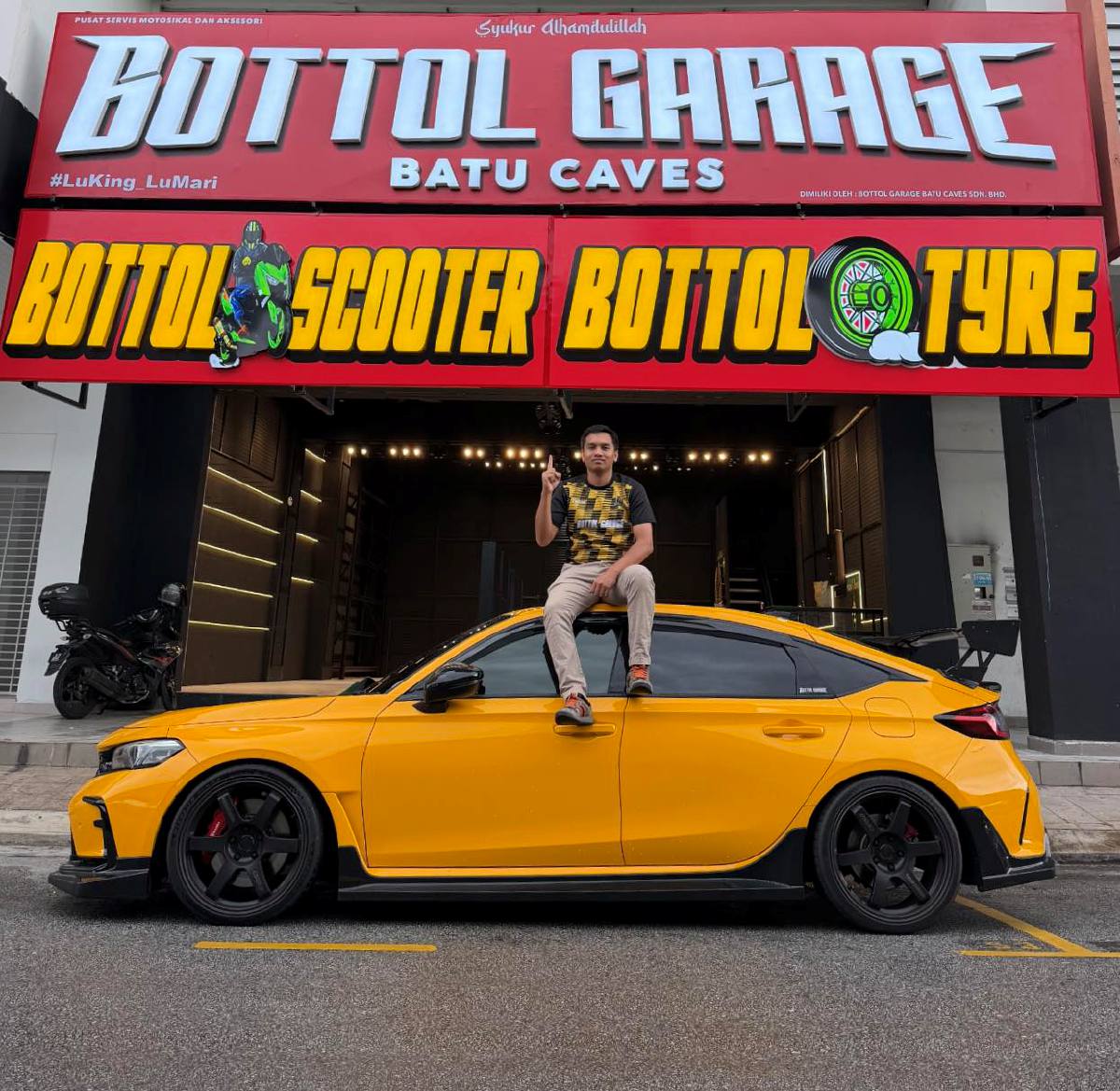 haziq at his store