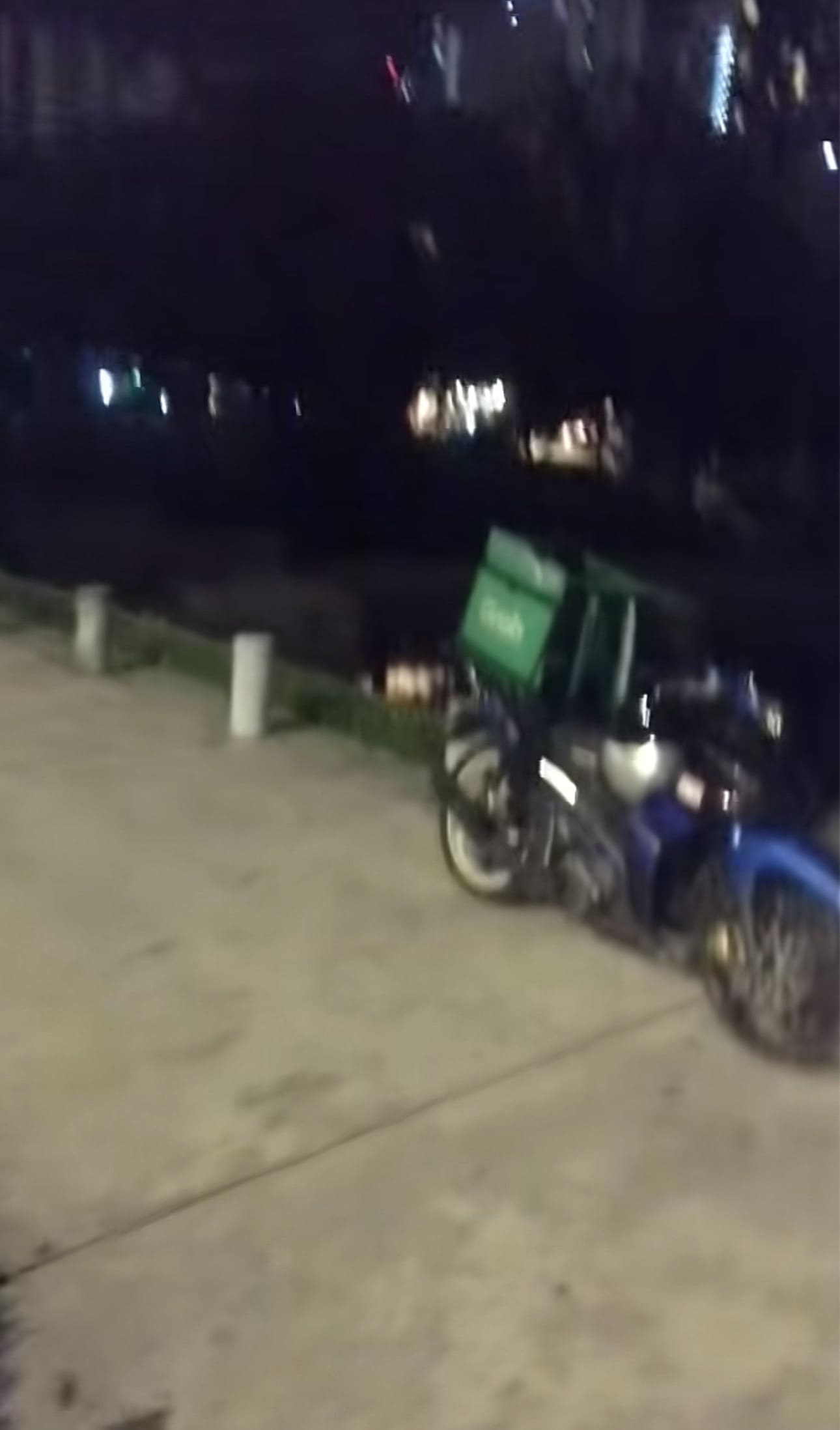 His motorcycle