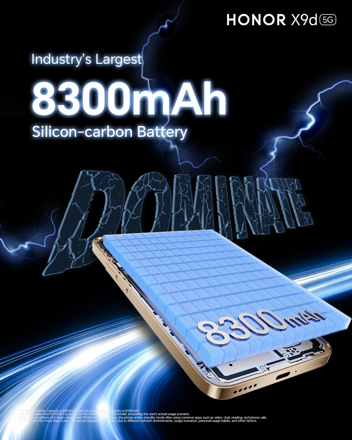 HONOR X9d 8300mAh Battery