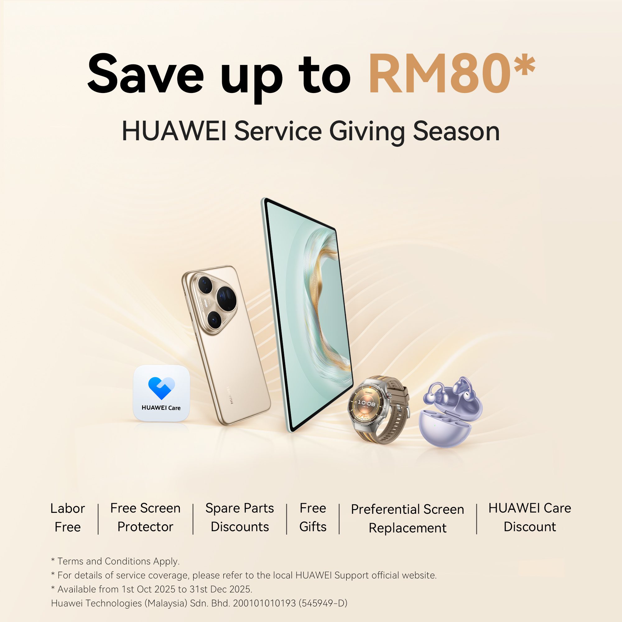 HUAWEI’s Service Giving Season 2025 Is Back With Labour Free, Discounts & More, Here’s Everything You Can Claim