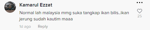 Angry comments that it's always the small fish getting caught