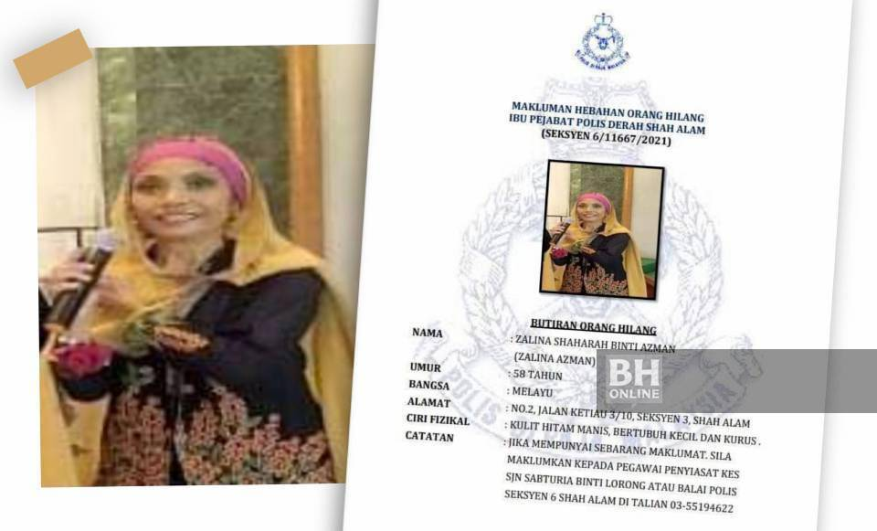 Ex-tv3 newscaster zalina azman is still missing after 8 months | weirdkaya