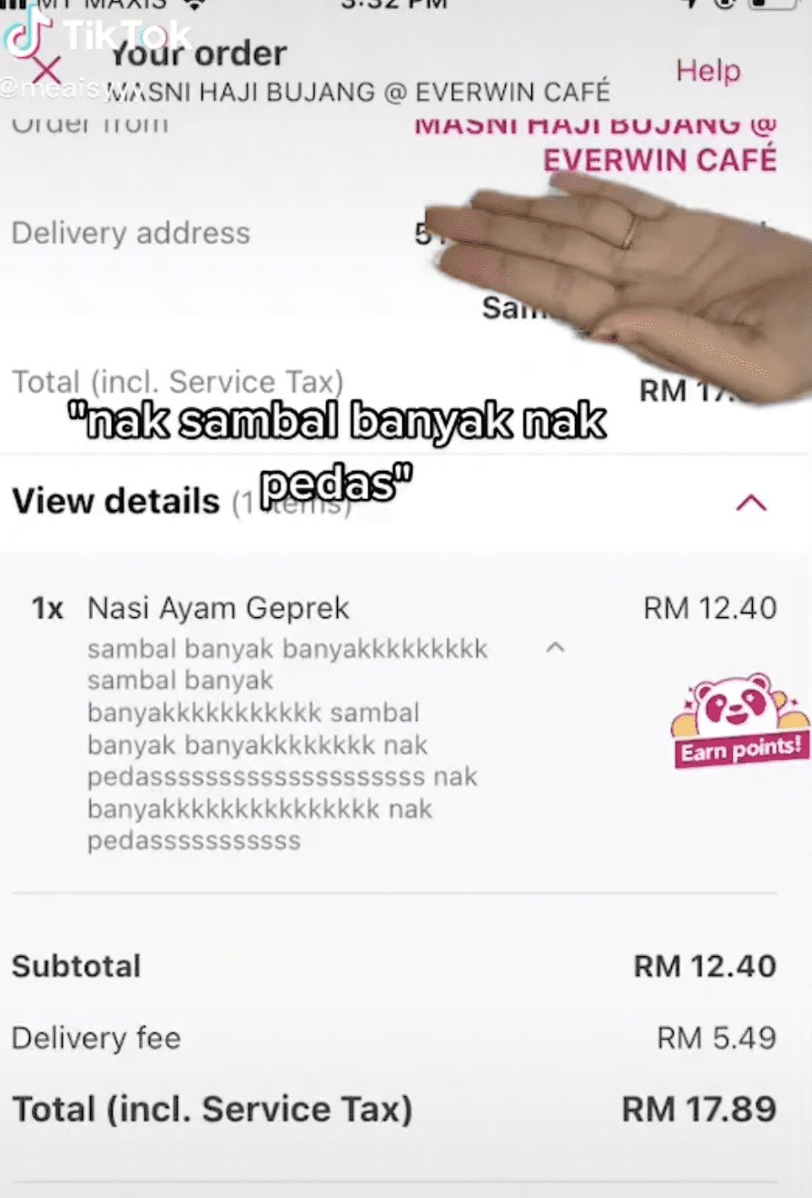 [VIDEO] Woman Received Overflowing Sambal Per Her Request