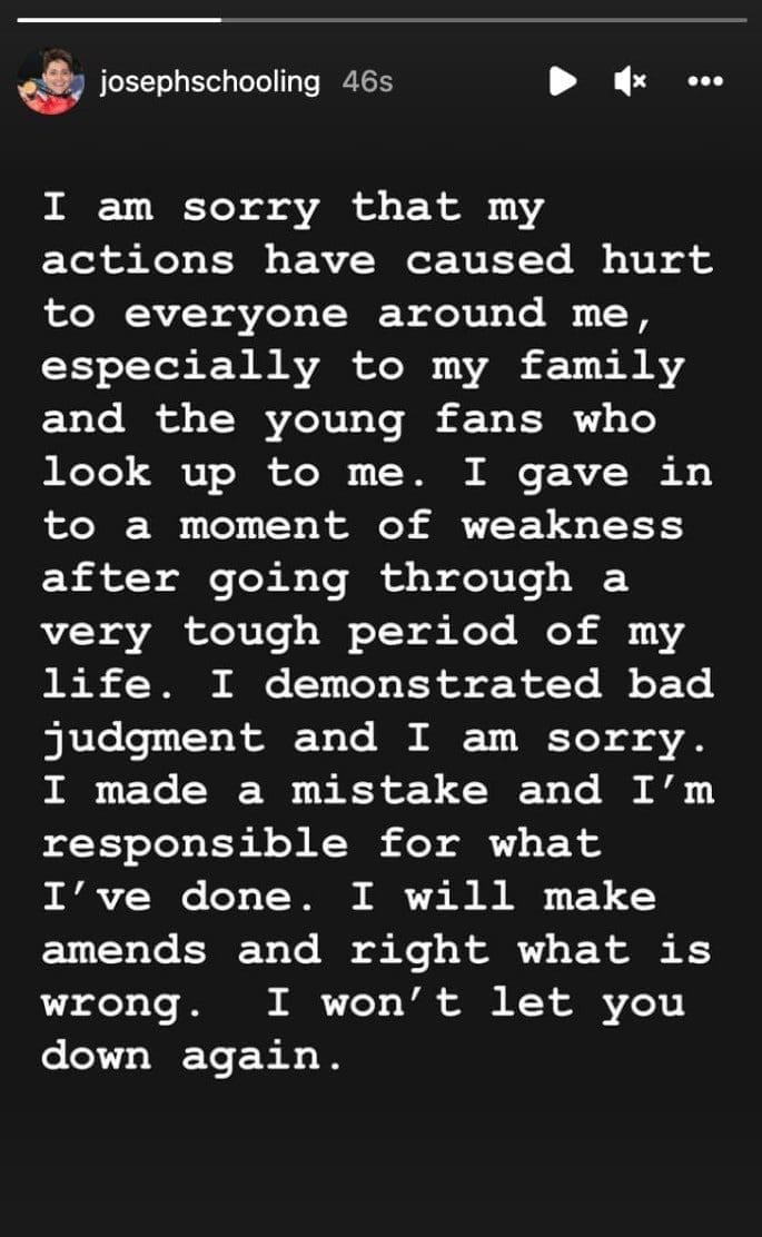 &Quot;I Made A Mistake&Quot; — S'Porean Swimmer Joseph Schooling Apologises For Taking Cannabis | Weirdkaya Joseph schooling