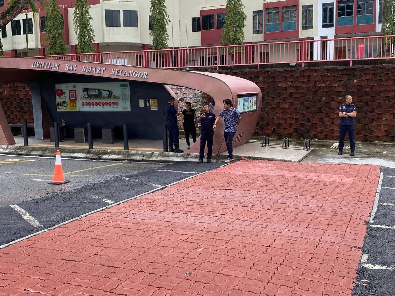 Kota Anggerik State Assembly Member Najwan Halimi inspects 'death speed bump'