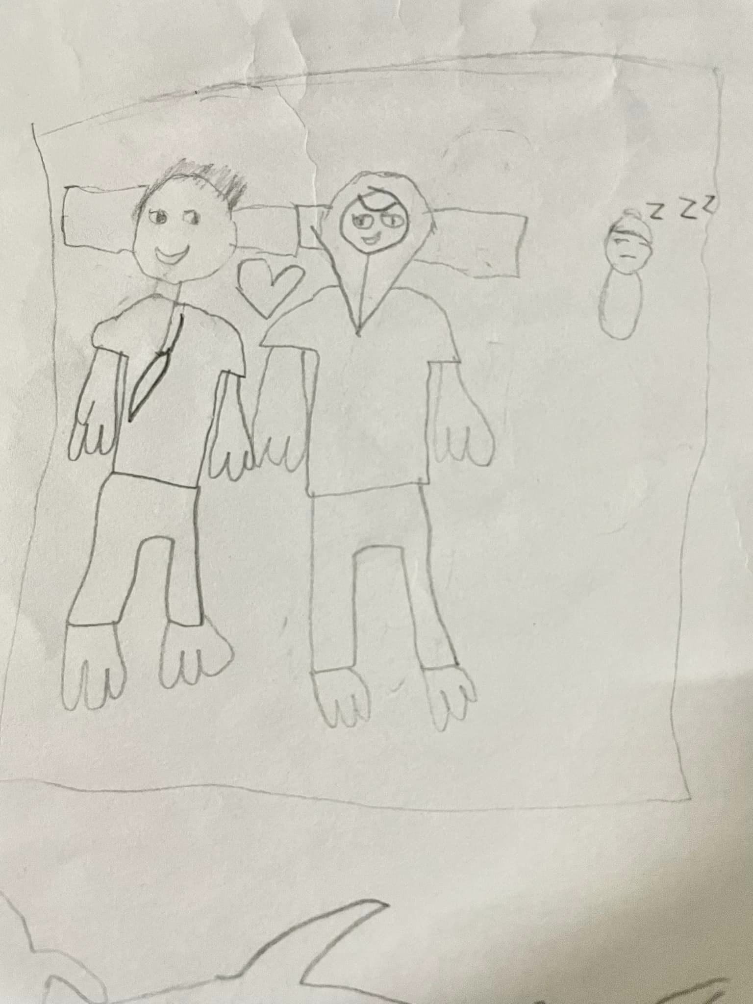 M'sian Boy's Drawing Shows Him Falling Asleep Before His Parents, Dies in Tragic Accident Days Later