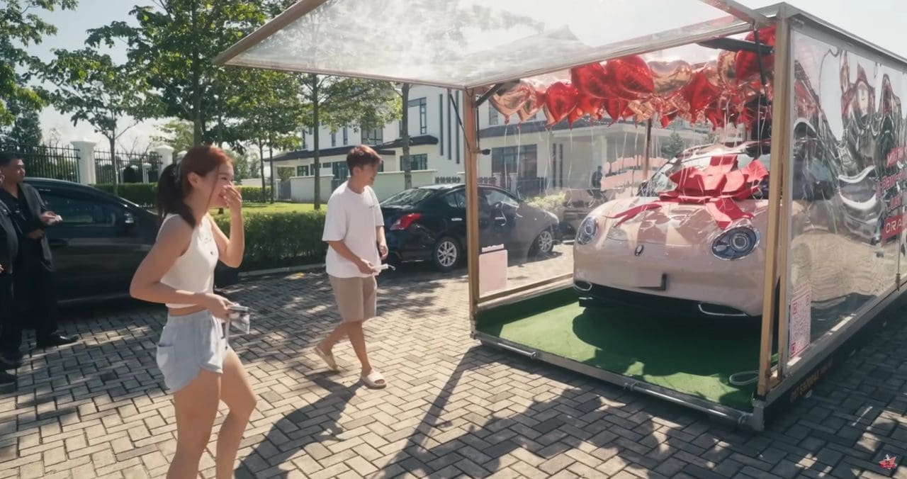 M'sian Man Gifts GF With Electric Car And Even Pays The RM100K Down Payment For Her