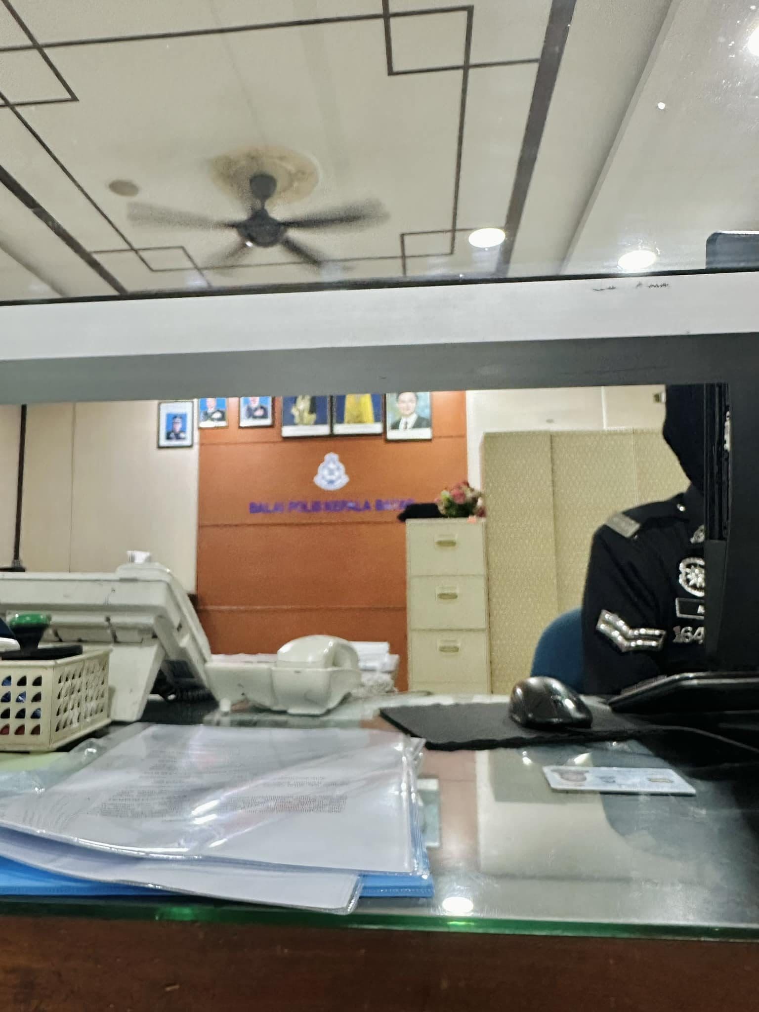 The entrepreneur lodging a police report