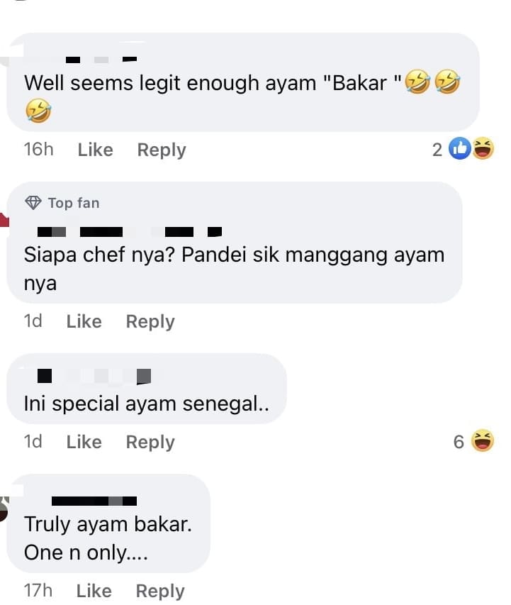 M’sian Woman Disappointed By Badly Burnt Grilled Chicken Which She Had Ordered For Her Parents - comment